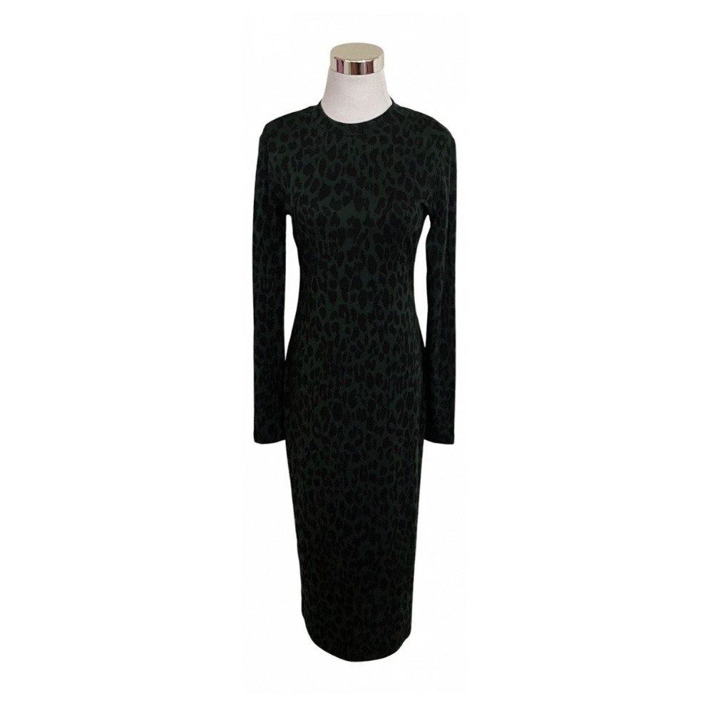 NWT Philosophy Emerald Green Leopard Print Midi Dress